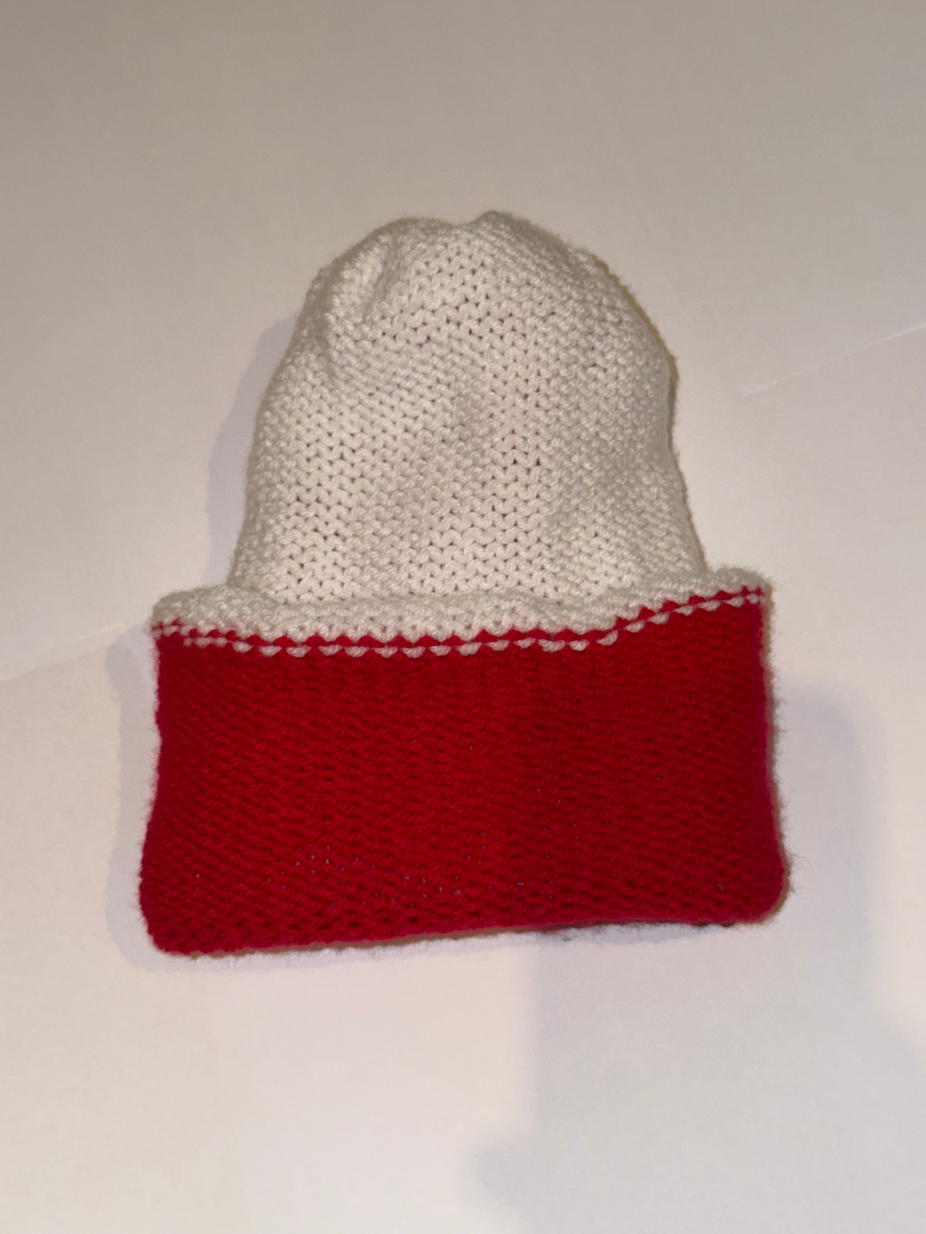 Handmade reversible wooly Beanie Christmas hat