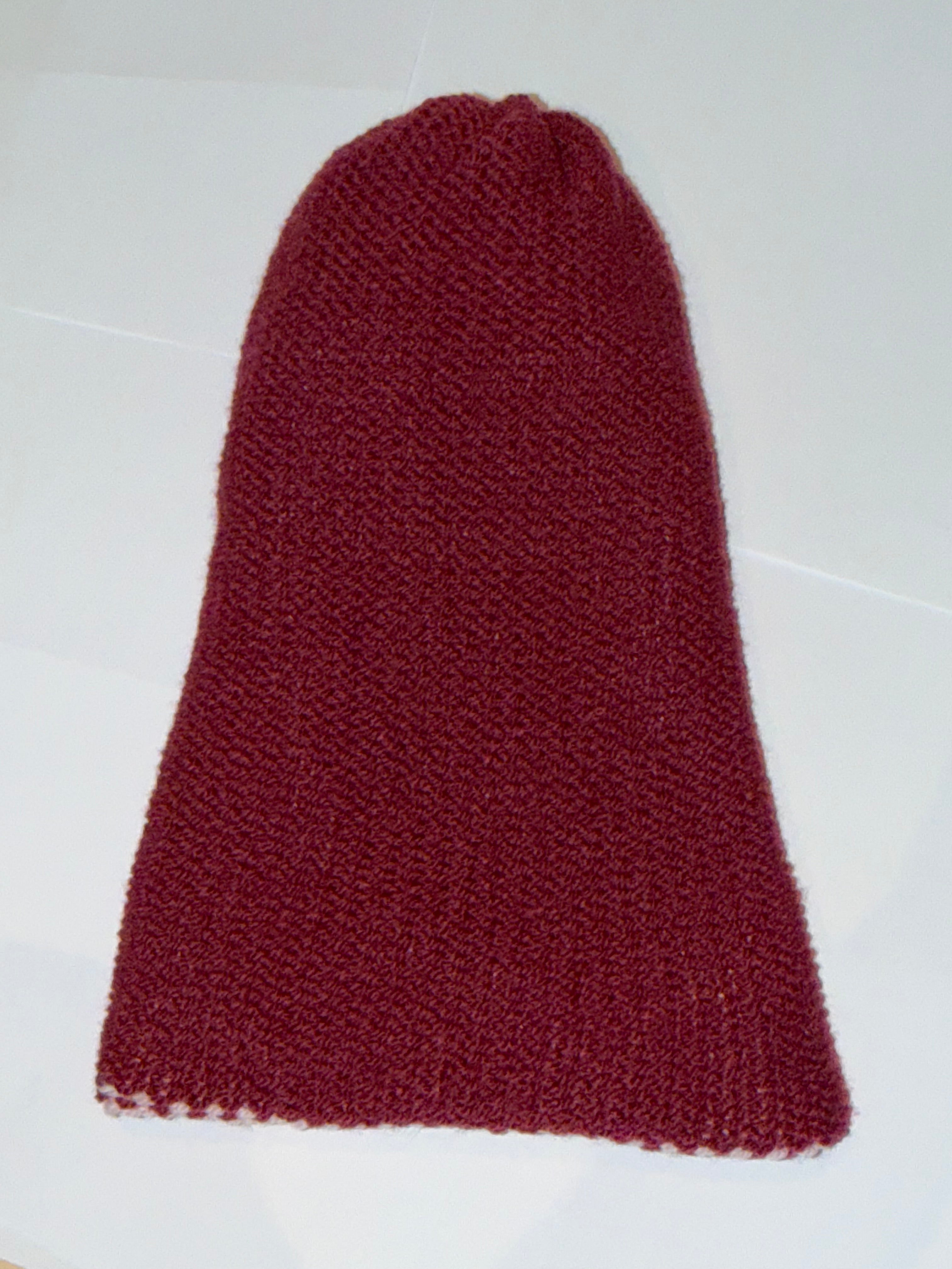 Handmade reversible wooly Beanie Plum and Light Pink